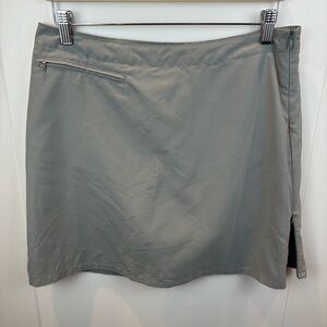 Patagonia W's Duway Skirt Low Tide Grey Lightweight Skort Women's 8 Side Zippers